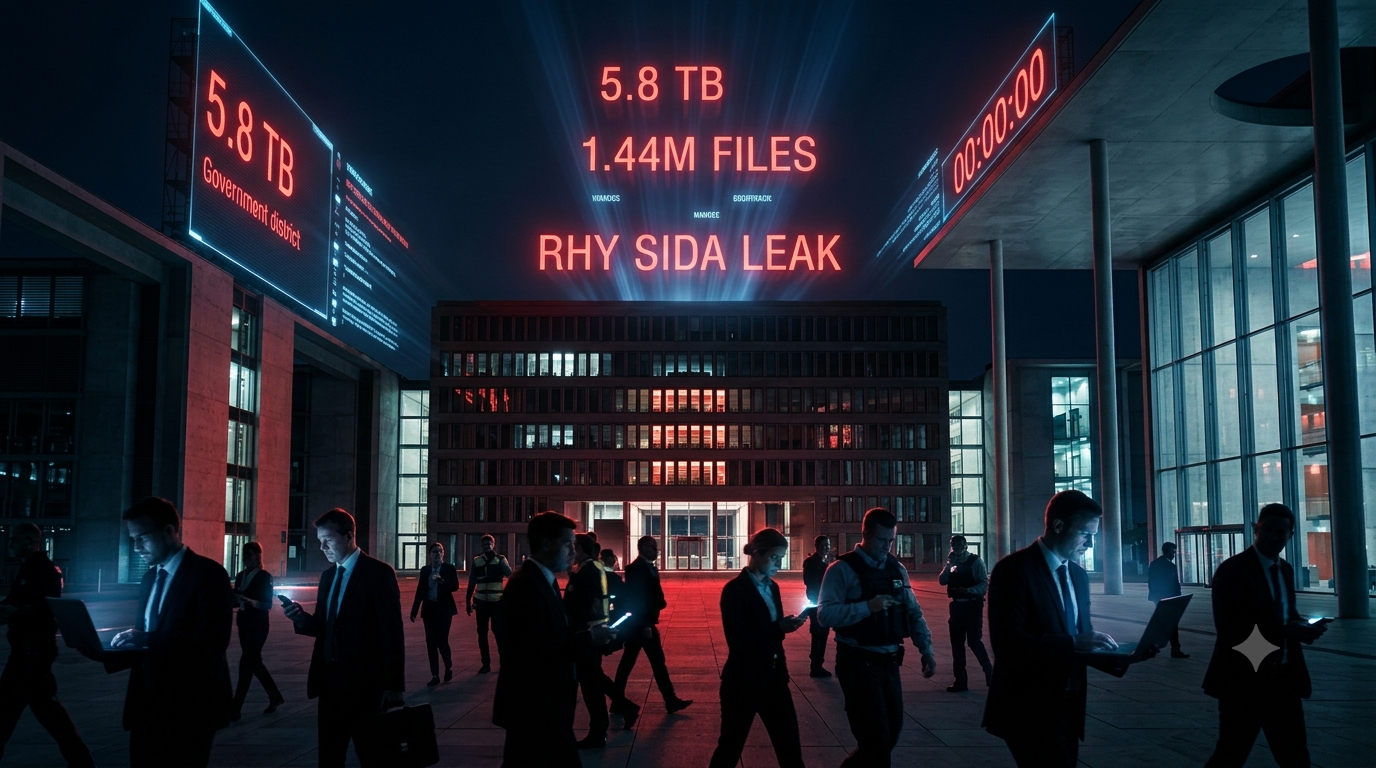 🔥 BREAKING: BERLIN DATA SUPER-GAU – 1.44 MILLION FILES, 5.8 TERABYTES OF STATE SECRETS DUMPED ON DARK WEB